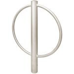 Poteau accroche vÃ©lo inox