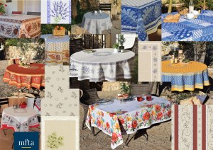 LOTS DE TISSUS IMPRIMES POUR NAPPES COTON et COTON ENDUIT