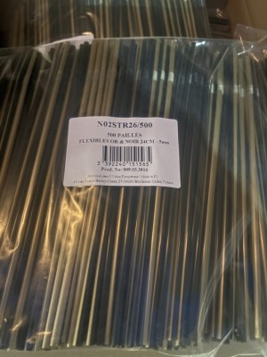 Pailles plastiques