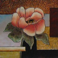 Peinture metalique sur bois