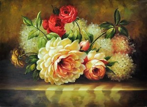 Toiles peintes a la main