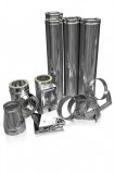 Kit de système de cheminée 130 mm isole en inox