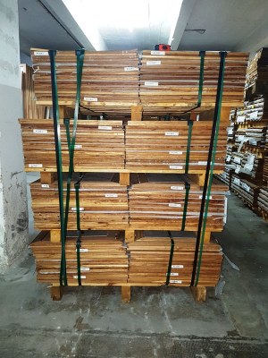 Dalle de jardin 50x50cm CAILLEBOTIS BANGKIRAI