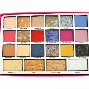 Coffret make up palette pink diamond leticia well 22 pièces + Miroir Intégré