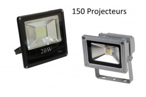 DESTOCKAGE: 150 Projecteurs LED Neuf Valeur 5 000 €