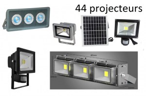 DESTOCKAGE: 44 Projecteurs LED Neuf Valeur 6 000 €