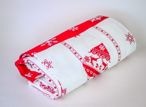 Nappe de Noël "coeurs"