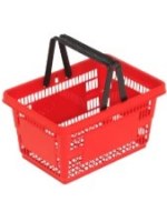 Paniers à main plastiques 2 poignées 20L Rouge