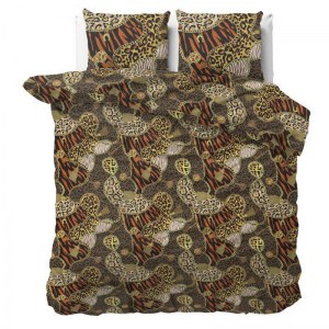 "Panther Jewels" Set 2/3 pcs Parure de Lit Coton Mélangé Housse de Couette+Taie d'Oreil...