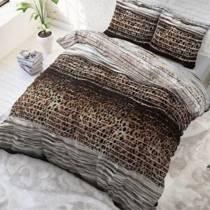 "Panther Style" Set 2/3 pcs Parure de Lit Coton Mélangé Housse de Couette+Taie d'Oreiller