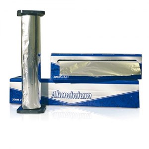 Bobine de papier aluminium en boîte distributrice 200 metres par 29 cm