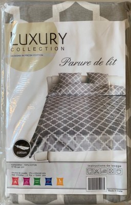 Parure de lit 220x240 100% coton