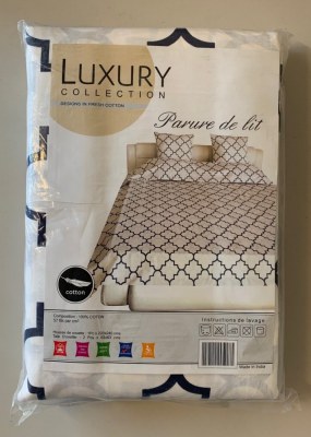 Parure de lit 220x240 100% coton