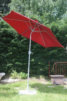 PARASOLS MÂT CENTRAL Ø 250 CM AVEC OU SANS VOLANT