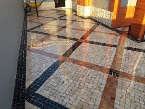 Pavés granit avec pose