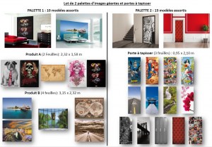 LOT DE PAPIER-PEINTS PANORAMIQUE - DÉCORATION MURALE