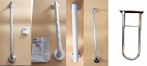 LOT + 90 PIECES BARRE APPUI PMR MARQUE DELABIE / HEWI / AKW / PELLET