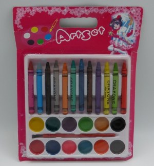 BLISTER DE CRAYONS PASTEL ET PEINTURE