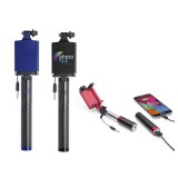 Perche Selfie Power Bank Slatham en Acier Inox et en Aluminium - Objet publicitaire AVE...