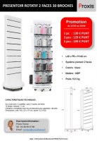 Meuble display présentoir de sol à fentes petit format