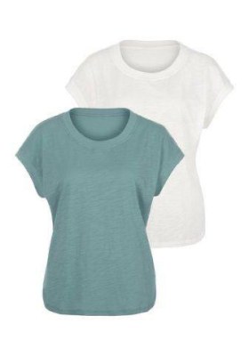 T-shirts pour femmes avec manches 3/4, catégorie A, printemps/été, 2 t-shirts par pack...