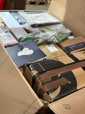 350 € par palette – Marchandises mixtes en retour des marketplaces allemandes : apparei...