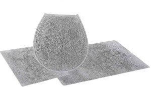 4,50 € Ensemble de tapis de salle de bain 3 pièces couleur gris, produit neuf issu d’un...