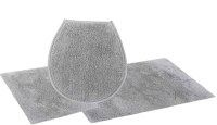 4,50 € Ensemble de tapis de salle de bain 3 pièces couleur gris, produit neuf issu d’un...