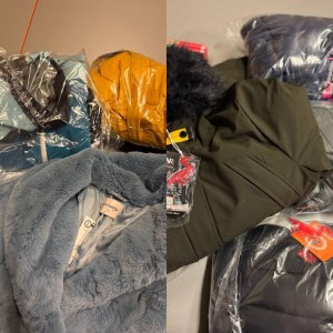 22 € mélange de vestes d’hiver de marques pour hommes/femmes, parkas, doudounes, mantea...