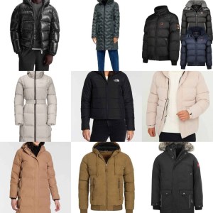 20 € mix de vestes d’hiver hommes femmes, parkas manteaux matelassés tailles 38–54, gra...