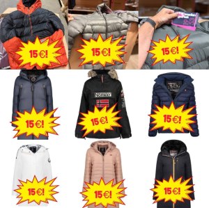 15€/pièce. Mix hiver vestes de marque A/B/C hommes femmes enfants Canadian Peak Geograp...