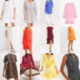 2,80 €/pièce – Lot de robes femme catégorie A, tailles 32–54, articles neufs issus de...