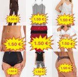 1,50 €/pièce – MIX de sous-vêtements féminins, soutiens-gorge, tops, slips, strings, sh...