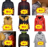 À partir de 15 € – Lot de vestes d’hiver (catégorie A/B/C), marques comme Canadian Peak...