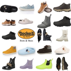11,50 € MIX CHAUSSURES DOCKERS FEMME/HOMME, catégorie A, neuves en boîtes d’origine, à...
