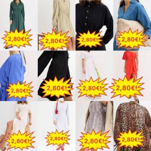2,80 € Mix de robes femme catégorie A d’Allemagne, stock de catalogues, articles saison...