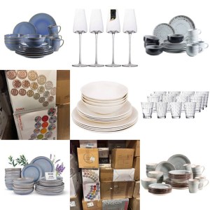 18 € Mix vaisselle catégorie A/B/C, assiettes verres tasses sets, marques connues, desi...