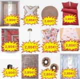 À partir de 2,85 € Stock d’articles ménagers en mix, catégorie A, linge de lit, serviet...