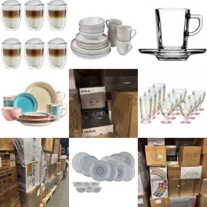 18 € Nouveau mix de vaisselle catégorie A B C marques assiettes verres tasses sets verr...