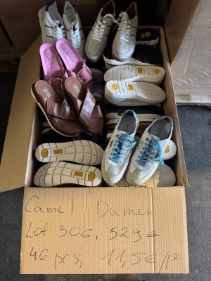 11,50€ Chaussures Camel Active mix femme, lot 306 avec 46 pcs, catégorie A, nouveaux mo...