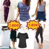 1,80 € Mix de vêtements d’été catégorie A – articles de marque XS–XXXL, femmes et homme...