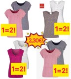 2,30 € lot de t-shirts femme 2 pièces dans un paquet manches 3/4 tailles 38–56 neufs is...