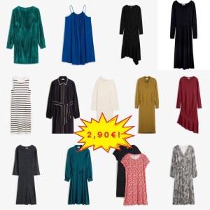 2,90 €/pièce Mix de robes stock, Cat. A, tailles 32–54, printemps/été/automne, catalogu...