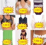À partir de 1,50 €/pièce Mix de lingerie femme avec soutiens-gorge, tops, culottes, str...