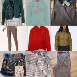 À partir de 6,90 €/pièce, lot de vêtements de marque d’hiver, catégorie A/B, pour femme...