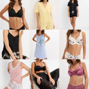 1,50 €/pièce Mix de lingerie femme, pyjamas et maillots de bain, catégorie A, articles...