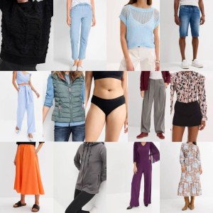 2,10 € par pièce – Lot de vêtements catégorie A, 90 % femme, 10 % homme, articles neufs...