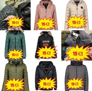 À partir de 15 €/pièce Vestes de marque mix automne-hiver A/B/C d’Allemagne, homme, fem...