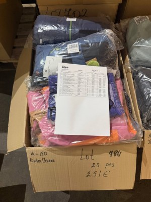 251 € pour 23 vestes enfant de marque, seulement 10,91 €/pièce, catégories A/B/C, valeu...