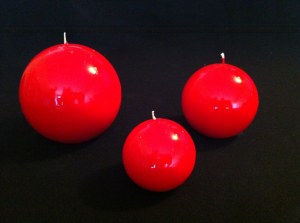 Lot de bougies vernis